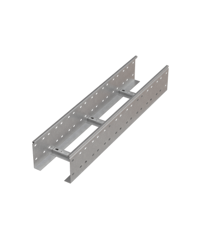 Лоток лестничный 150х400х1,2 L6000 мм HD85 N КМ-профиль (LL150-400-1.2-6000 HD85 N) в Таганроге Кабельные лотки Pintop.ru