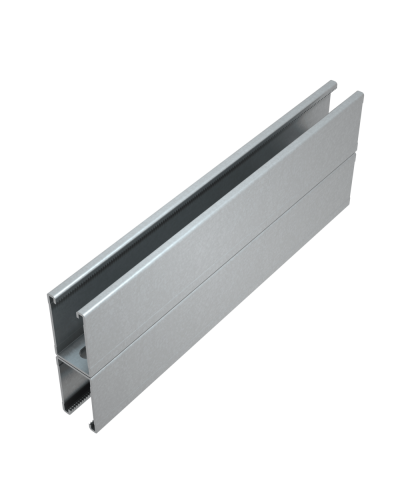 Страт-профиль двойной 41х72 L800 мм s:2,5 КМ-Профиль (2STPU41-72-800) в Таганроге Аксессуары для лотков Pintop.ru