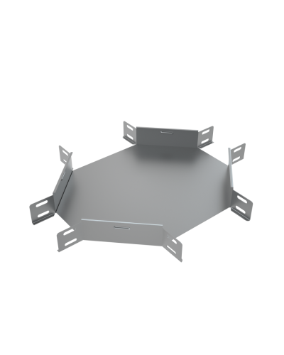 Х-разветвитель 50х100 мм КМ-Профиль (XD50-100) в Таганроге Аксессуары для лотков Pintop.ru