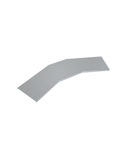 Крышка лестничного горизонтального угла 45 гр. 600 мм INOX304 КМ-Профиль (KLGL45-600 INOX304) в Таганроге Аксессуары для лотков Pintop.ru