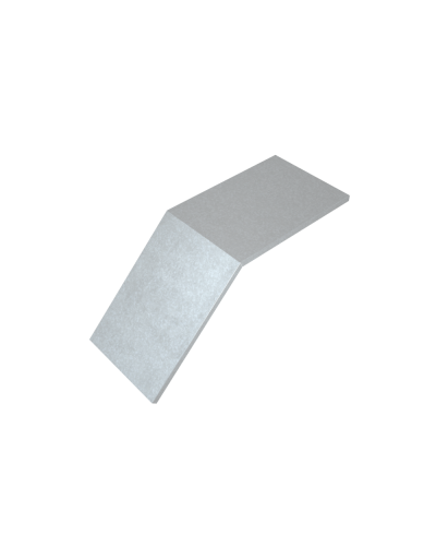 Крышка лестничного вертикального внешнего угла 45 гр. 150 мм КМ-Профиль (KLVL45-150) в Таганроге Аксессуары для лотков Pintop.ru