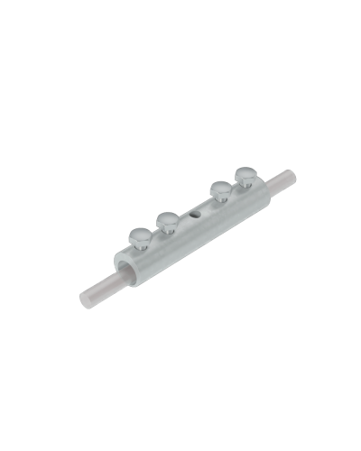 Четырехболтовой сквозной соединитель прутка Ø 5-10 мм КМ-Профиль (4SS-D5-10) в Таганроге Крепеж Pintop.ru