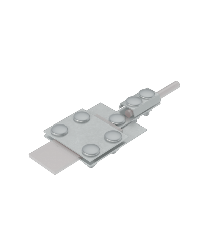 Универсальный контрольный соединитель полоса до 30 мм пруток Ø 5-8 мм HD КМ-Профиль (UKS-B30-D5-8 HD) в Таганроге Аксессуары для лотков Pintop.ru