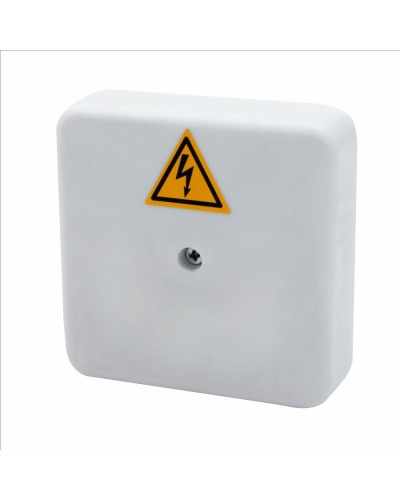 Коробка распределительная огнестойкая КРОПС-П0, IP41, габаритные размеры 75х75х20 мм, для кабелей сечением до 4 мм2, 2 клеммы КМ-Профиль (FRJB-KM-P0-4-02-КРОПС-IP41) в Таганроге Распределительные коробки Pintop.ru