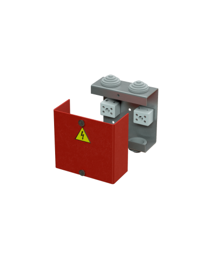 Коробка распределительная огнестойкая КРОПС, IP41, габаритные размеры 80х80х35 мм, для кабелей сечением до 2,5 мм2, 6 клемм КМ-Профиль (FRJB-KM-ST1-2.5-06-КРОПС-IP41) в Таганроге Распределительные коробки Pintop.ru