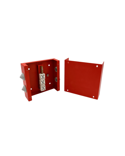Коробка распределительная огнестойкая КРОПС, IP41, габаритные размеры 200х200х80 мм, для кабелей сечением до 25 мм2, 6 клемм КМ-Профиль (FRJB-KM-ST3-25-06-КРОПС-IP41) в Таганроге Распределительные коробки Pintop.ru