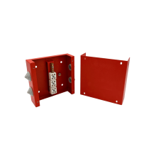 Коробка распределительная огнестойкая КРОПС, IP65, габаритные размеры 100х100х60 мм, для кабелей сечением до 2,5 мм2, 4 клеммы КМ-Профиль (FRJB-KM-ST4-2.5-04-КРОПС-IP65)