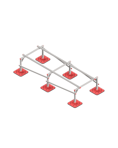 Опорная конструкция для установки оборудования TECHNORAPTOR FOOT 1000х2500 HD КМ-профиль (KM-TR-F-SSEI-1000-2500 HD) в Таганроге Системы видеонаблюдения Pintop.ru