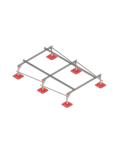 Опорная конструкция для установки оборудования TECHNORAPTOR FOOT 2000х3000 тип 1 КМ-профиль (KM-TR-F-SSEI-2000-3000-1) в Таганроге Системы видеонаблюдения Pintop.ru