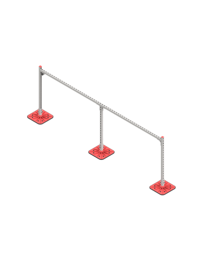 Опорная конструкция для горизонтальных прямоугольных воздуховодов и металлических лотков кабеленесущих систем TECHNORAPTOR FOOT 3000х1000 HD КМ-профиль (KM-TR-F-SSHRAD-3000-1000 HD) в Таганроге Системы видеонаблюдения Pintop.ru