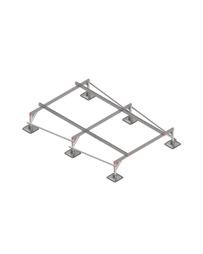Опорная конструкция для установки оборудования TECHNORAPTOR STEELFOOT 2000х3000 тип 1 КМ-профиль (KM-TR-STF-SSEI-2000-3000-1) в Таганроге Системы видеонаблюдения Pintop.ru