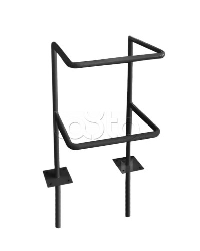 Ограждение стойки считывателя ОС-1 АЯКС, цвет черный, «под бетонирование» Магнито-контакт в Таганроге Ограждения Pintop.ru