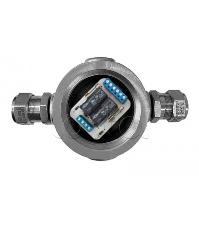 Магнито-Контакт УК-ВК-Ех-24 АЯКС П, с двумя кабельными вводами Ех МКВМ 20 в Таганроге Комутационные взрывозащищенные коробки Pintop.ru