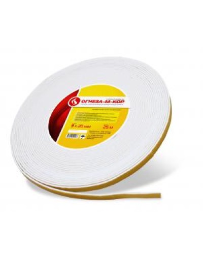 Уплотнитель на основе материала огнезащитного рулонного Огнеза ОГНЕЗА-М-КОР 3 3*20 мм., рулон 25 пог.м. в Таганроге Дополнительное оборудование пожаротушения Pintop.ru