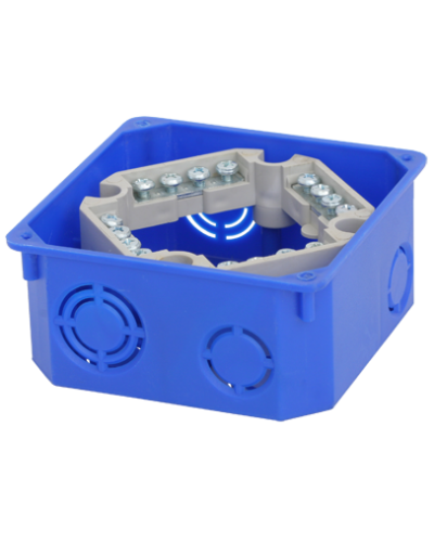 Коробка распаячная, для подштукатурного монтажа, с клеммником и крышкой, 110x110x50 (60шт/уп) ПожТехКабель 010-022 в Таганроге Распределительные коробки Pintop.ru