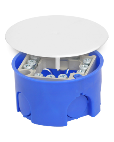 Коробка распаячная, для подштукатурного монтажа, с клеммником и крышкой, 73x42 (160шт/уп) ПожТехКабель 010-019 в Таганроге Распределительные коробки Pintop.ru