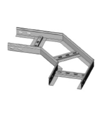 Угол горизонтальный 90° 600х80 (1,2) для лестничного лотка ПожТехКабель (650-517) в Таганроге Кабельные лотки Pintop.ru