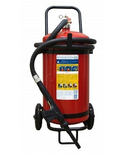 Огнетушитель ПОЖТЕХНИКА ОВП-40(з) МИГ зимний (ФторПАВ) на съемн.тележке с перекр. стволом (баллон 50 л, ОТВ 40 л) в Таганроге Огнетушители Pintop.ru