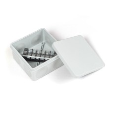 Коробка распред. двухкомп. (HF) 100х100х50 серая Промрукав (PR80.0172)