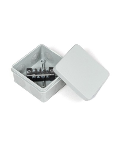 Коробка распред. двухкомп. (HF) 80х80х40 серая Промрукав (PR80.0168) в Таганроге Распределительные коробки Pintop.ru