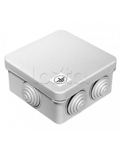 Коробка уравнивания потенциалов для открытой установки 80х80х40 (105шт/кор) Промрукав (40-0210-У) в Таганроге Распределительные коробки Pintop.ru