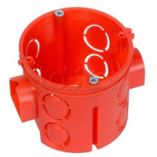 Коробка установочная углубленная безгалогенная (HF) 68х62 с саморезами (140шт/кор) Промрукав (80-0510С)