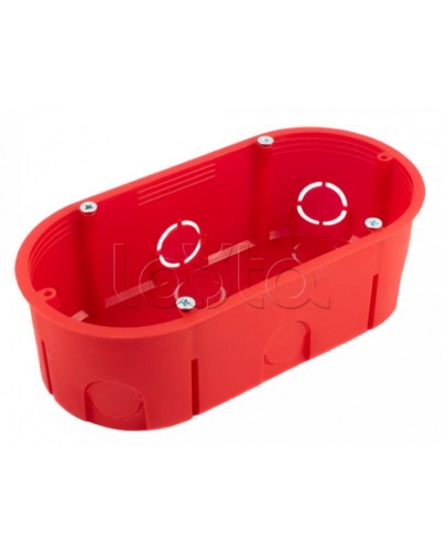 Коробка установочная двухместная безгалогенная (HF) 140х68х46 (94шт/кор) Промрукав (80-0540С) в Таганроге Распределительные коробки Pintop.ru