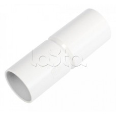 Патрубок-муфта белая д40 (20шт/220шт уп/кор) Промрукав (PR.01740б)