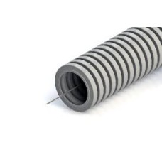 Труба гофрированная ПНД лёгкая 350 Н безгалогенная (HF) стойкая к ультрафиолету серая с/з д16 (100м/5500м уп/пал) Промрукав PR02.0129