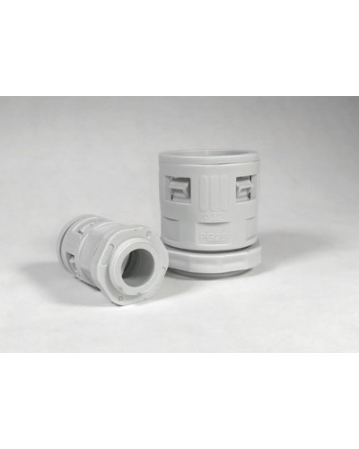 Муфта вводная для гофрированных труб серая ВМ-ГТ-20 Промрукав (PR08.3269) в Таганроге Повороты, муфты, тройники Pintop.ru