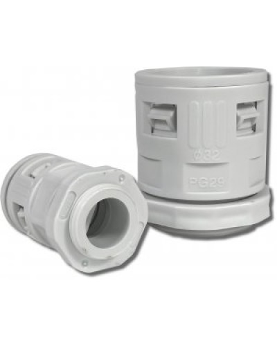 Муфта вводная для гофрированных труб серая ВМ-ГТ-25 Промрукав PR08.3270 в Таганроге Повороты, муфты, тройники Pintop.ru