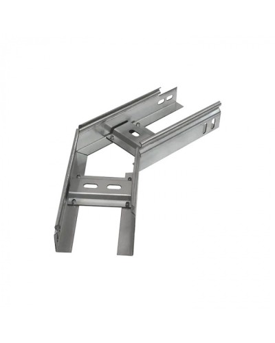 Угол горизонтальный 45 градусов лестничный 400х200 (1,2 мм) Промрукав (PR08.5265) в Таганроге Аксессуары для лотков Pintop.ru