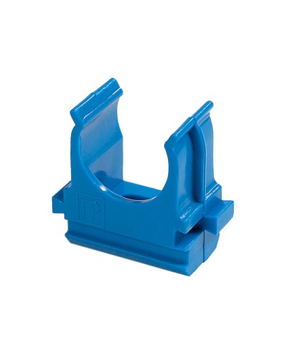 Крепёж-клипса для труб АБС-пластик синяя д20 в малой упаковке (10шт/1000шт уп/кор) Промрукав (PR13.0061) в Таганроге Держатели, клипсы, скобы Pintop.ru
