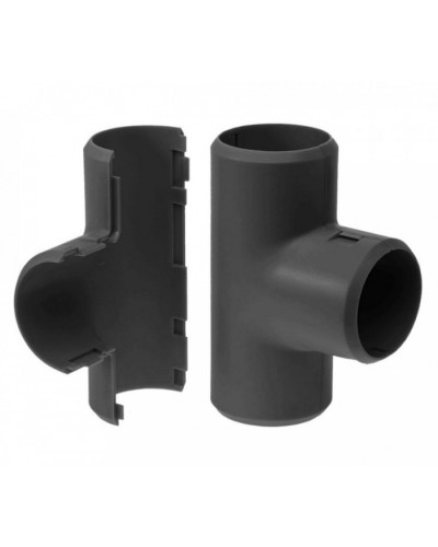 Тройник разборный черный д16 (5шт/500 шт уп/кор) Промрукав (PR13.0177) в Таганроге Повороты, муфты, тройники Pintop.ru
