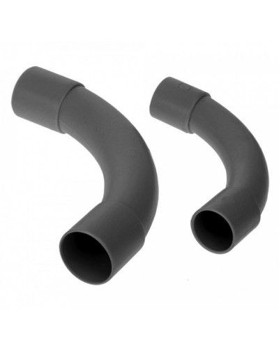 Соединитель угловой черный д20 (50шт/450шт уп/кор) Промрукав (PR13.0188) в Таганроге Повороты, муфты, тройники Pintop.ru