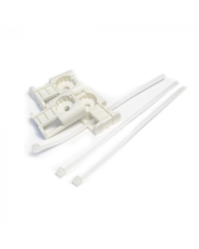 Комплекты крепления площадка для прямого монтажа белая со стяжкой 2,5х100 мм (100 шт) Промрукав (PR13.02512) в Таганроге Аксессуары для кабель-канала Pintop.ru