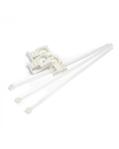 Комплекты крепления площадка для прямого монтажа белая со стяжкой 3,6х150 мм (100 шт) Промрукав (PR13.02514) в Таганроге Аксессуары для кабель-канала Pintop.ru