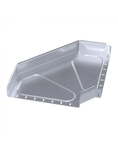 Угол горизонтальный 90 градусов Стандарт INOX (AISI 316) 400х80 Промрукав (PR16.3537) в Таганроге Аксессуары для лотков Pintop.ru