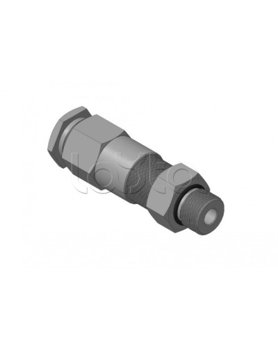 Кабельный ввод для бронированного кабеля с двойным уплотнением, резьбой G1/2, внешним диаметром кабеля D=8-12 мм и проходным диаметром кабеля d=4-8 мм Спектрон КВБ-12/8-2У-М-G1/2 в Таганроге Аксессуары для кабель-канала Pintop.ru