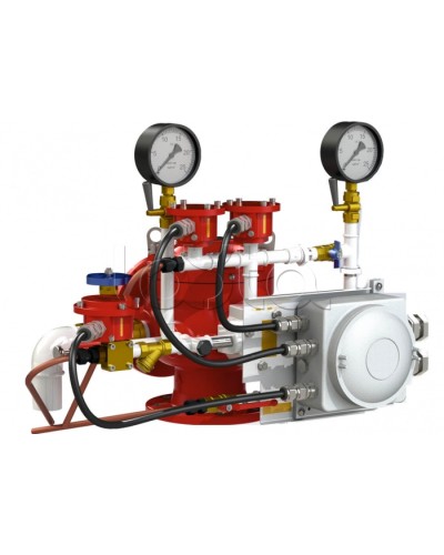 Узел управления дренчерный с пневмоприводом Спецавтоматика УУ-Д150/1,6 (П0,028)-ВФ.О4 в Таганроге Устройства пуска водяного пожаротушения Pintop.ru