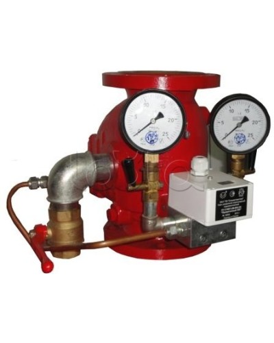 Узел управления спринклерный водозаполненный Спецавтоматика УУ-С150/1,6 В-ВФ.04 Прямоточный-150 исп. 01 в Таганроге Устройства пуска водяного пожаротушения Pintop.ru