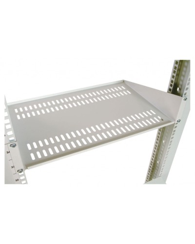 Полка перфорированная консольная 2U, глубина 300 мм черный ЦМО МС-30-9005 в Таганроге Полки для шкафов и стоек Pintop.ru