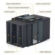 Крыша поликарбонат 800 × 1250 для шкафа ШТК-СП-×.8.× ЦМО ЦОД-СП-КП-800.1250-9005