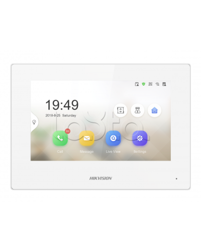 IP видеодомофон сенсорный Hikvision DS-KH6320-LE1/White(B) в Таганроге Абонентские IP устройства Pintop.ru