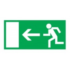 Знак эвакуационный "Направление к эвакуационному выходу налево" 100x300 (5шт/уп) REXANT 56-0025