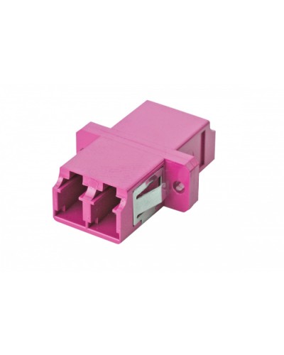 Адаптер OM4, LC дуплекс, с фланцами, пурпурный Eurolan (36A-40-2L-02MG) в Таганроге Проходные адаптеры Pintop.ru
