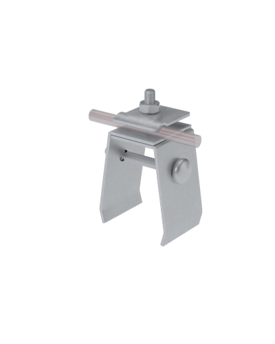 Универсальный фальцевый держатель H70 мм для прутка Ø 5-10 мм TD КМ-профиль (UFD-H70-D5-10 TD) в Таганроге Монтажные материалы Pintop.ru