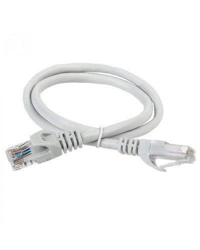 ITK Коммутационный шнур (патч-корд) кат.5Е UTP 1м серый (PC01-C5EU-1M) в Таганроге Патчкорды (медные) Pintop.ru