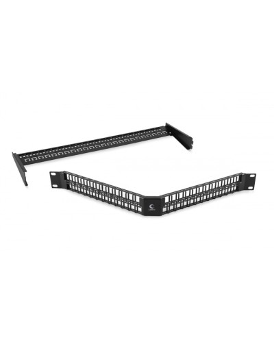 Угловая модульная патч-панель 19, 48 портов, 1U Cabeus (PLBHD-48-CON) в Таганроге Патч панель Pintop.ru