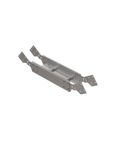 Вертикальный шарнирный угол 150х150х1,2 мм HD85 N КМ-профиль (LSHL150-150-1.2 HD85 N) в Таганроге Аксессуары для лотков Pintop.ru